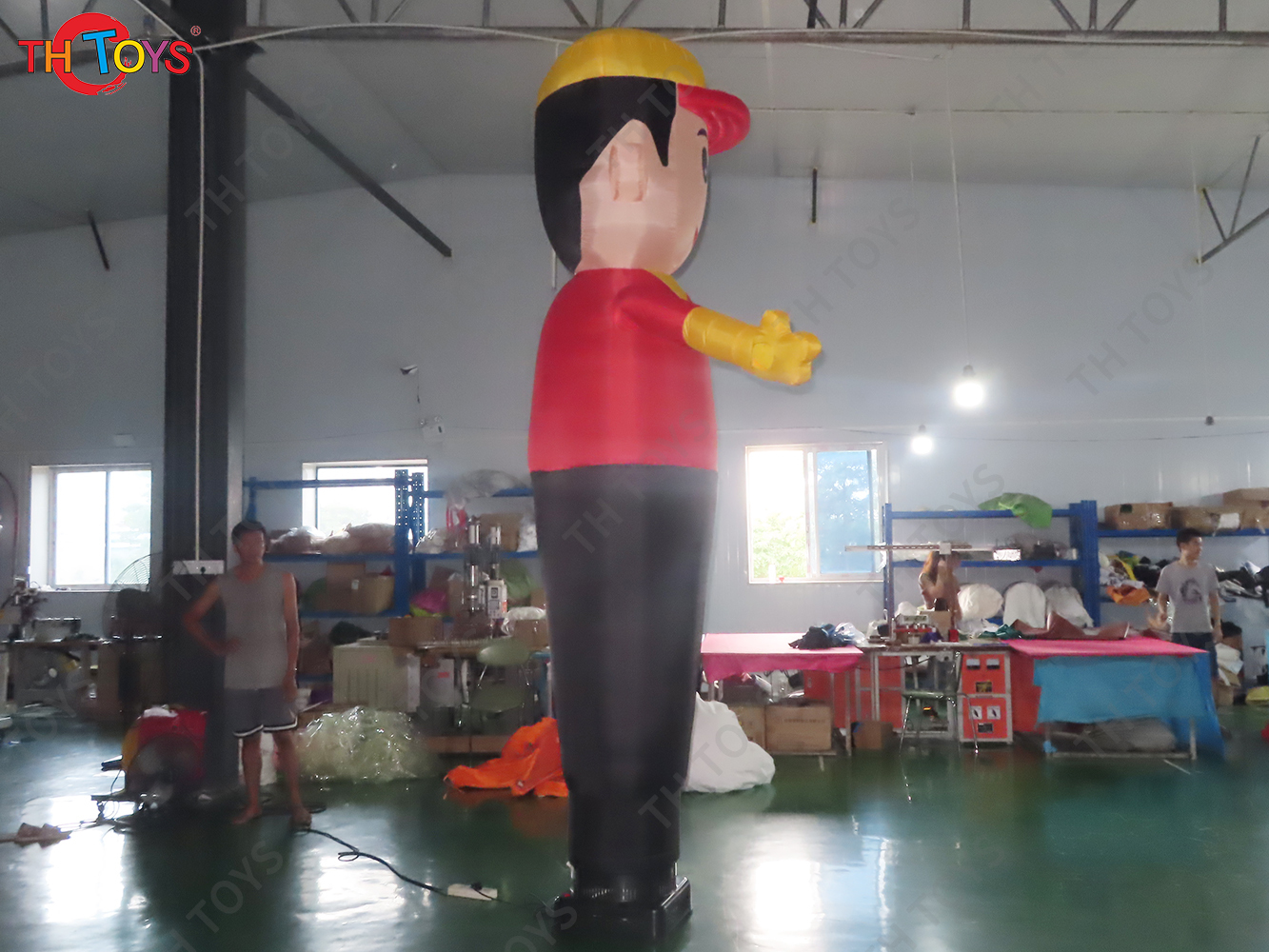 Personalized 3mH Inflatable Waving Air Dancer For Advertising Decoration / 10ft Tall Sky Dancer Balloon Toy