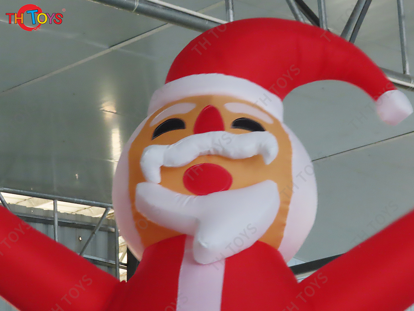 12ft tall Fat Santa Air Dancer Inflatable Christmas Puppet Sky Dancer for Christmas Decoration