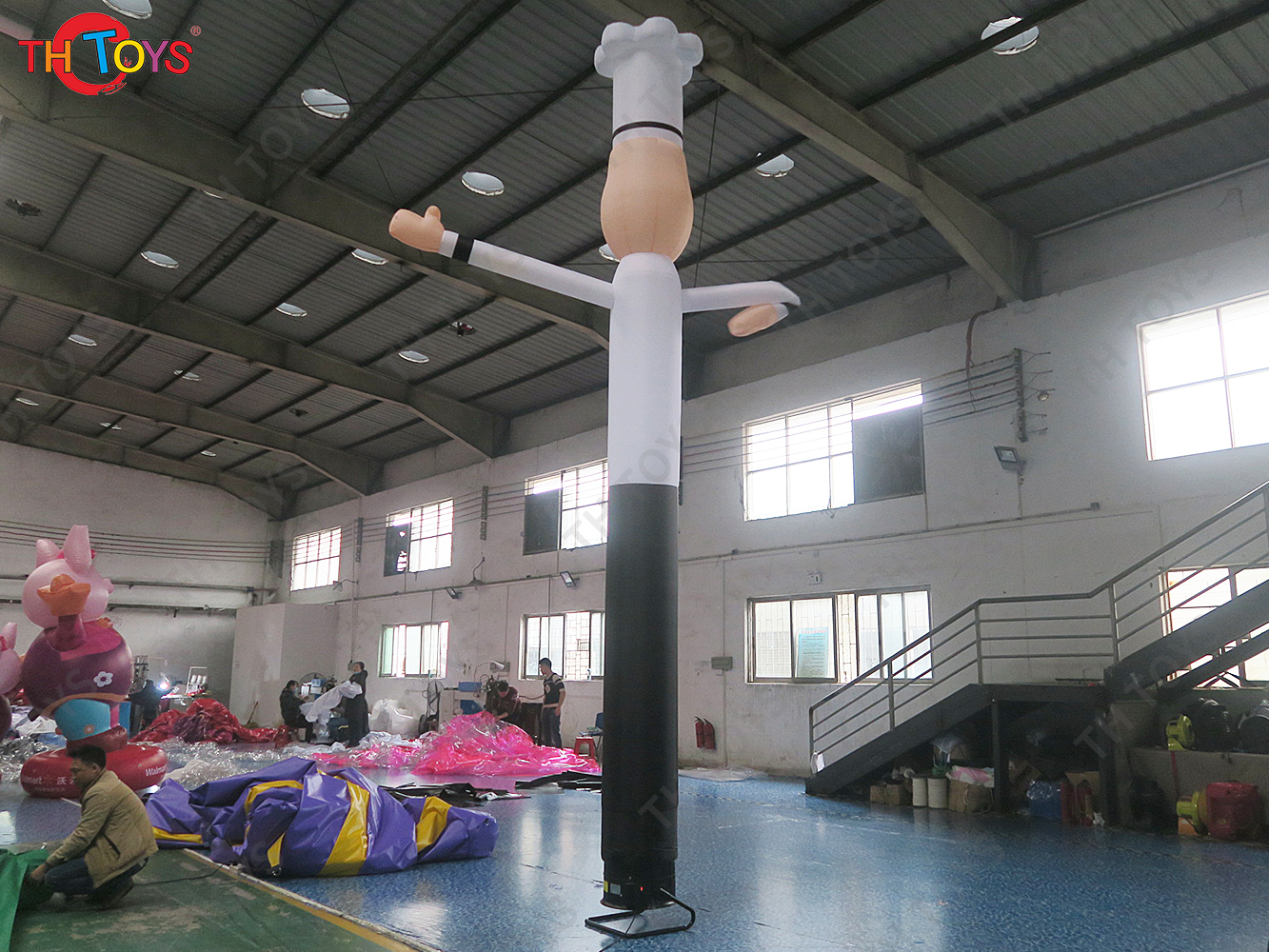 4m-6mH outdoor inflatable tube man cook,advertise inflatable sky dancer air dancer,inflatable advertising chef man