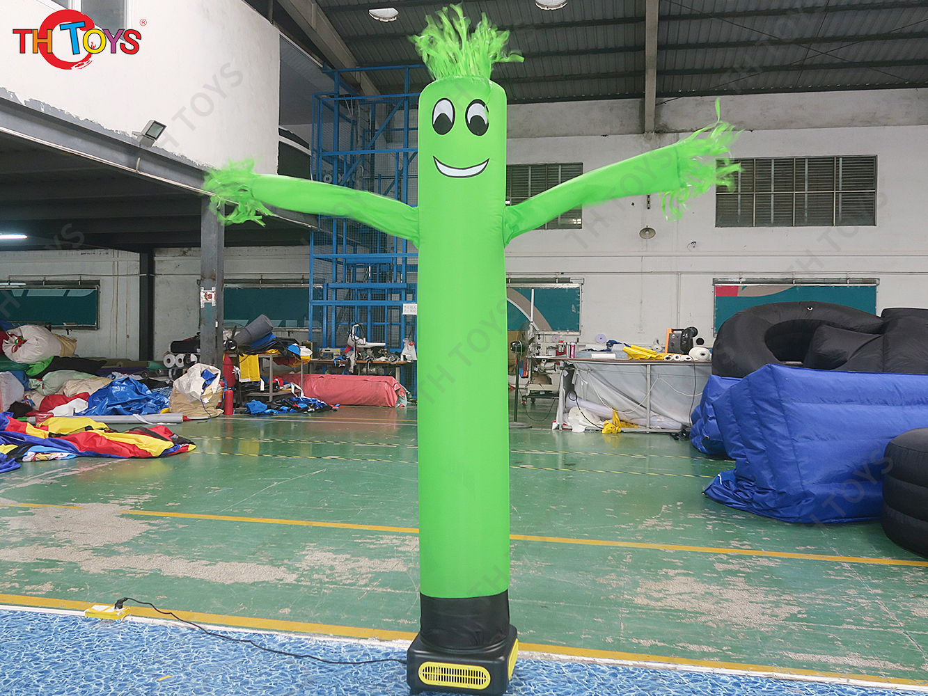 5mH Giant Giraffe Inflatable Sky Dancer Air Dancing Animals Replica with Blower