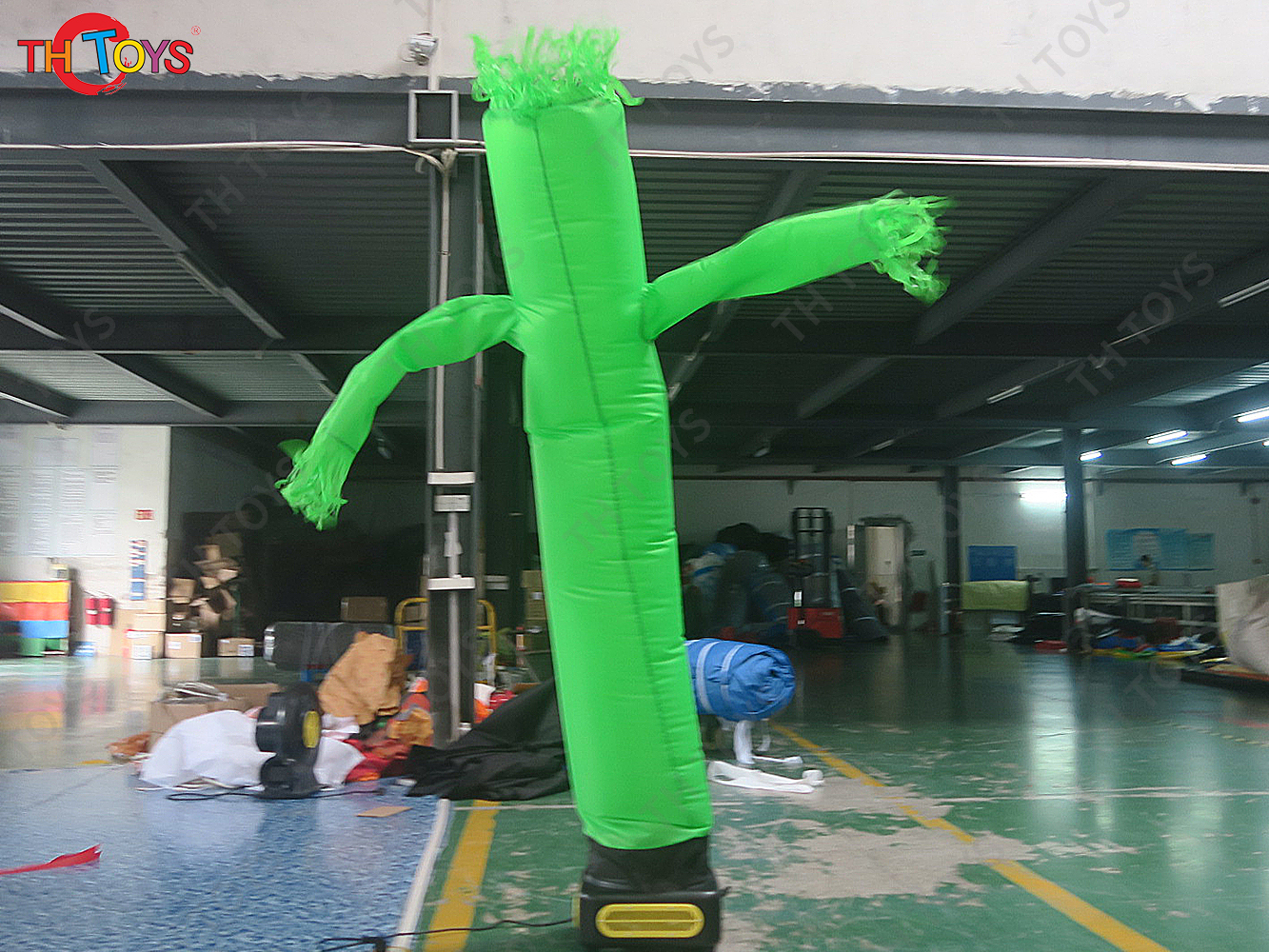 5mH Giant Giraffe Inflatable Sky Dancer Air Dancing Animals Replica with Blower