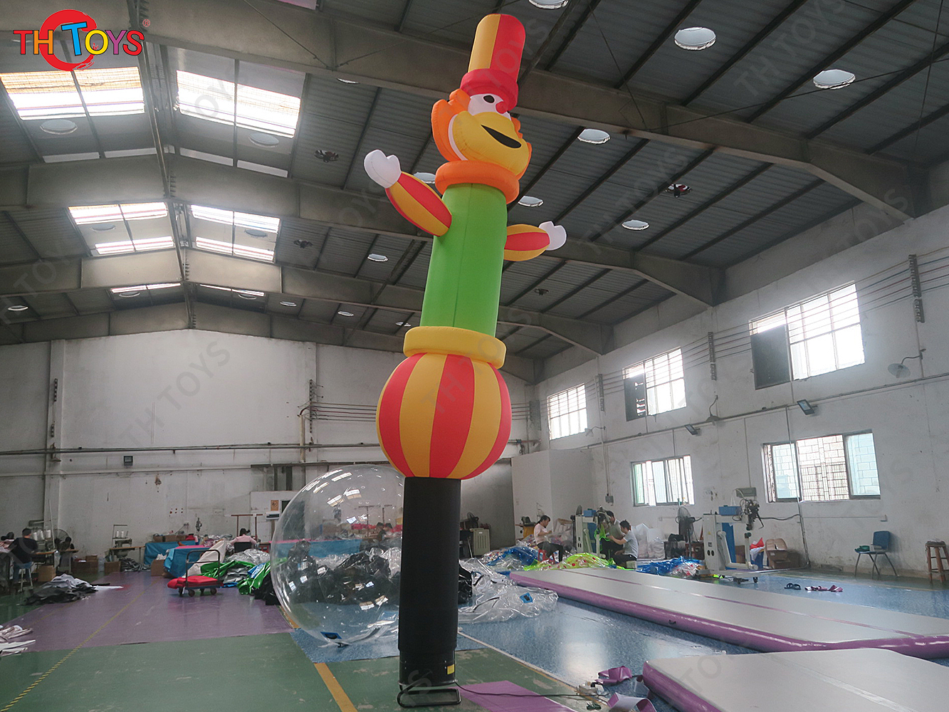 happy clown inflatable air dancer for sale, inflatable sky dancer for advertising, inflatable dancing clown model