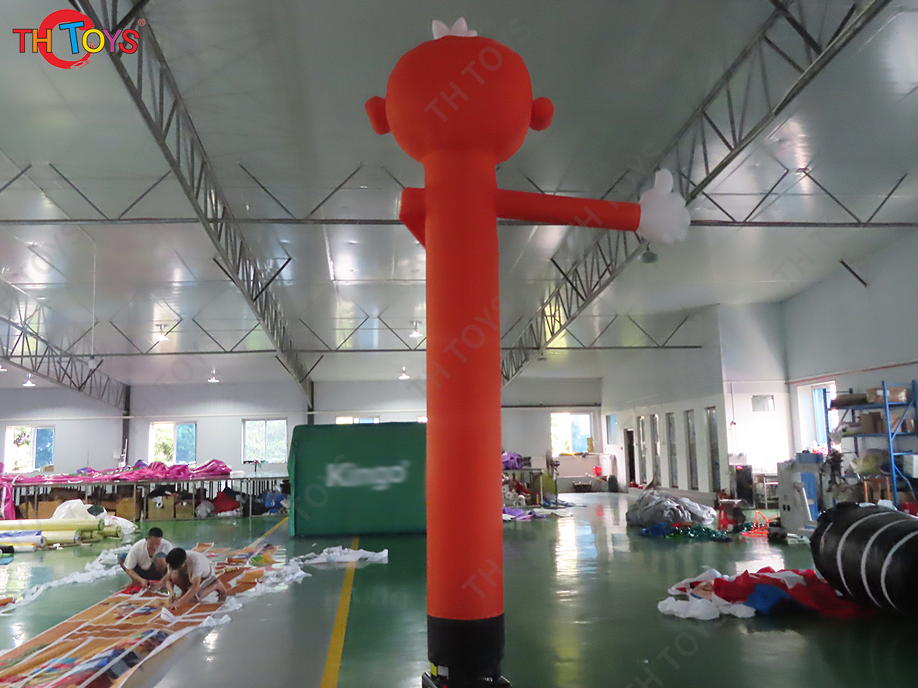 5mH Giant Giraffe Inflatable Sky Dancer Air Dancing Animals Replica with Blower