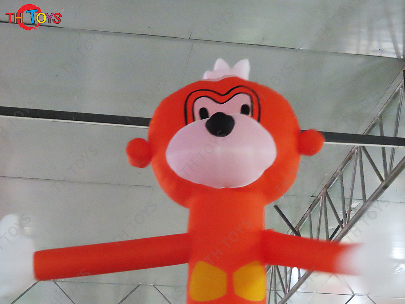 5mH Giant Giraffe Inflatable Sky Dancer Air Dancing Animals Replica with Blower