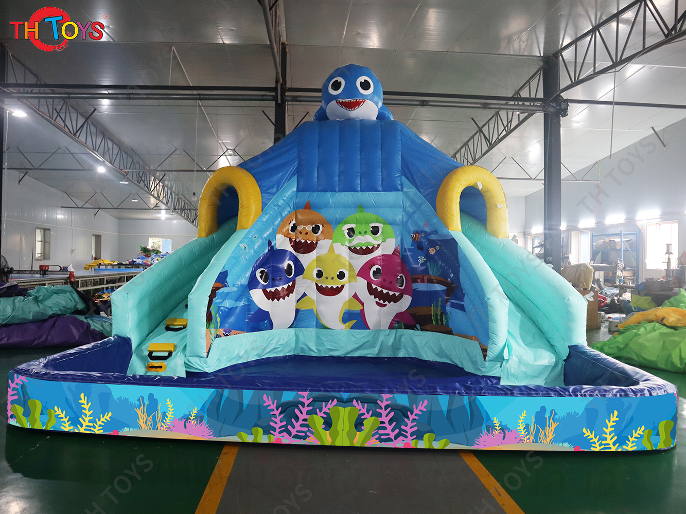 Commercial Grade Rental Inflatable Slide With Pool