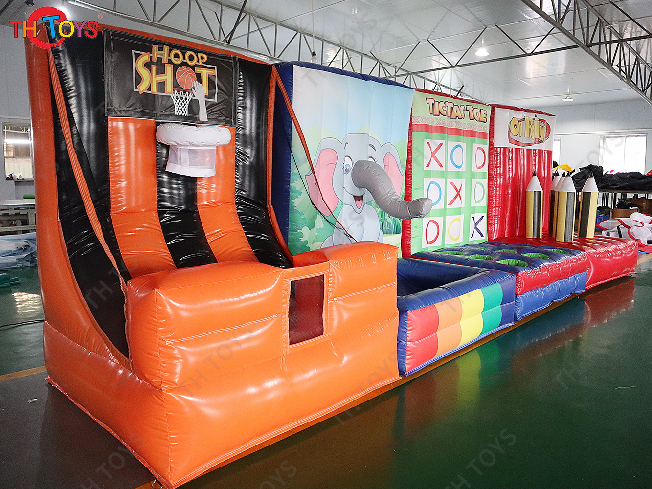 inflatable new carnival games for sales with oxford fabric light material