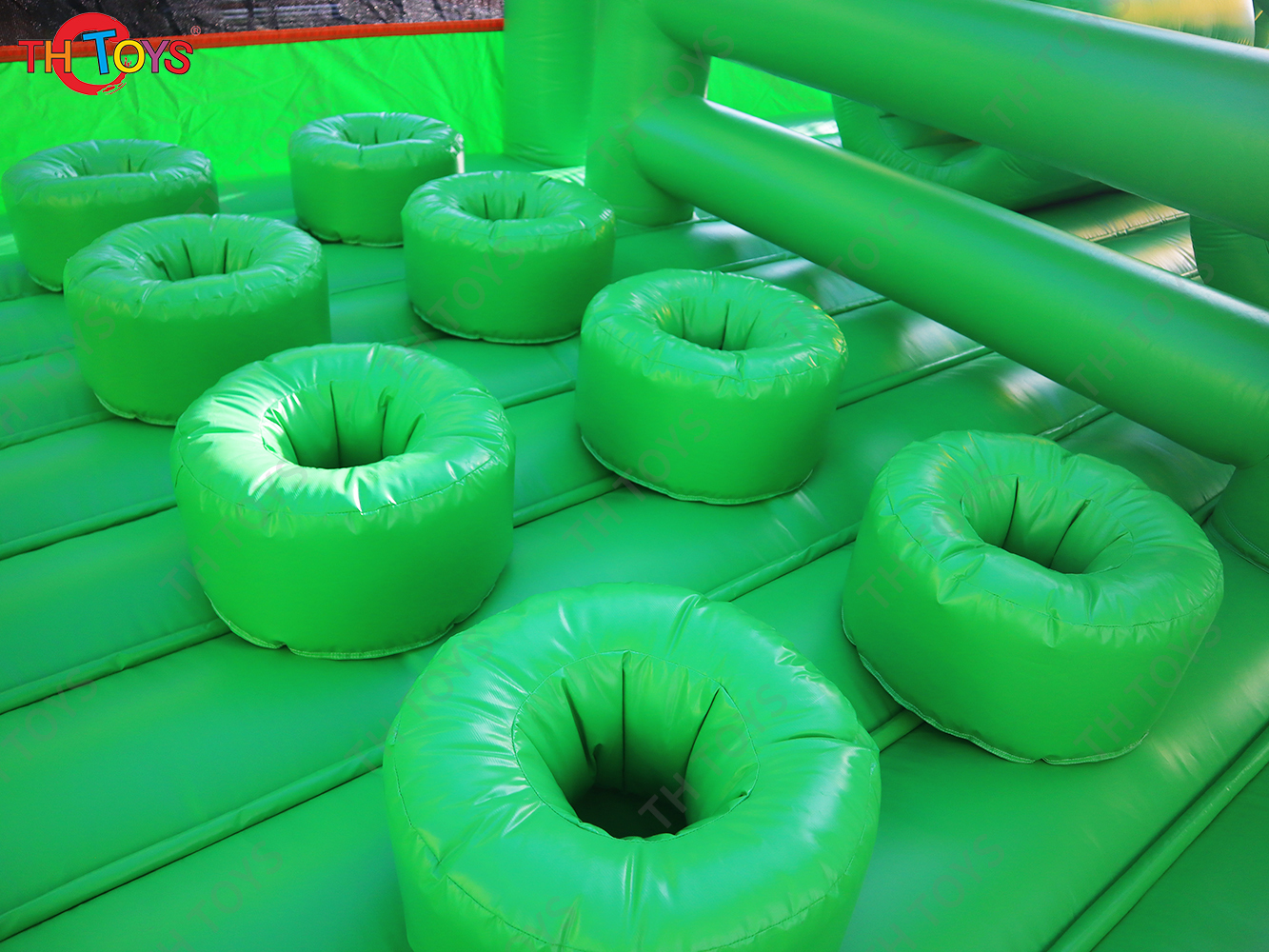 15x5m Safari Adventure Tours Bus Inflatable Jungle Bus Obstacle Course School Bus Inflatable Bouncy Castle