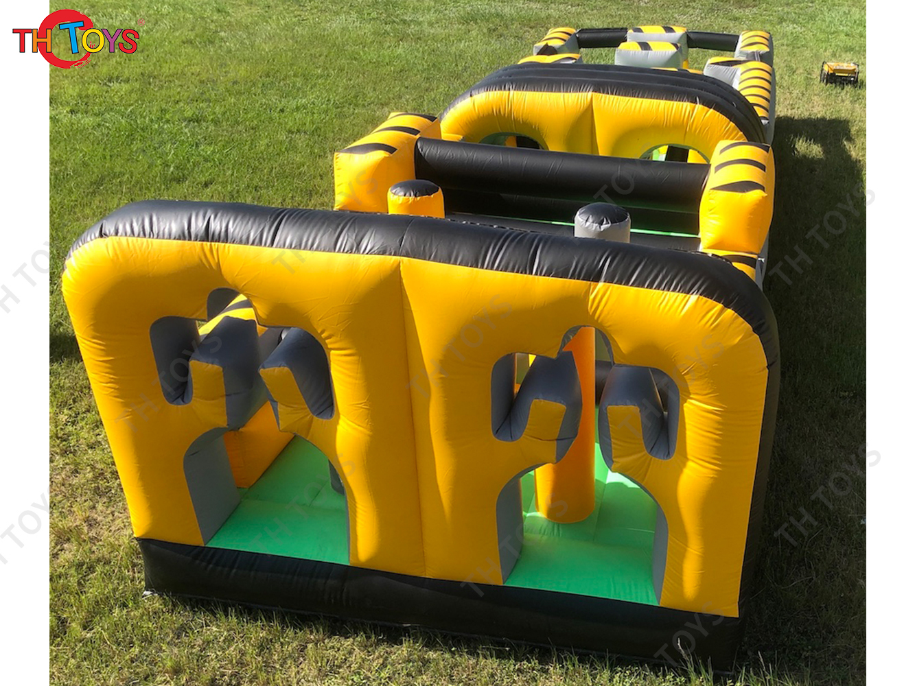 10x3x2.5mh Kids Outdoor or Indoor Running Bounce House Crossover Inflatable Obstacle Course