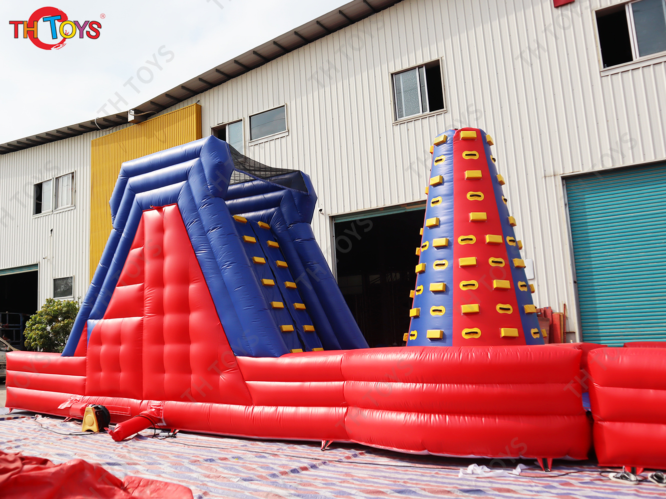 24x3x5mh Inflatable Obstacle Course Combination Customized Inflatable challenge running course