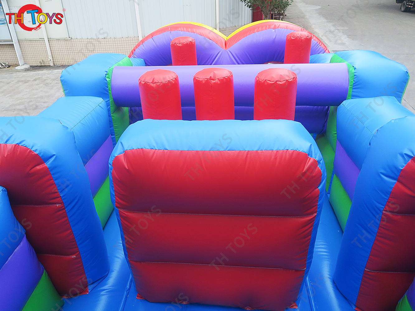 25x4.5m giant ultimate Challenge inflatable obstacle game/ obstacle course for team work building