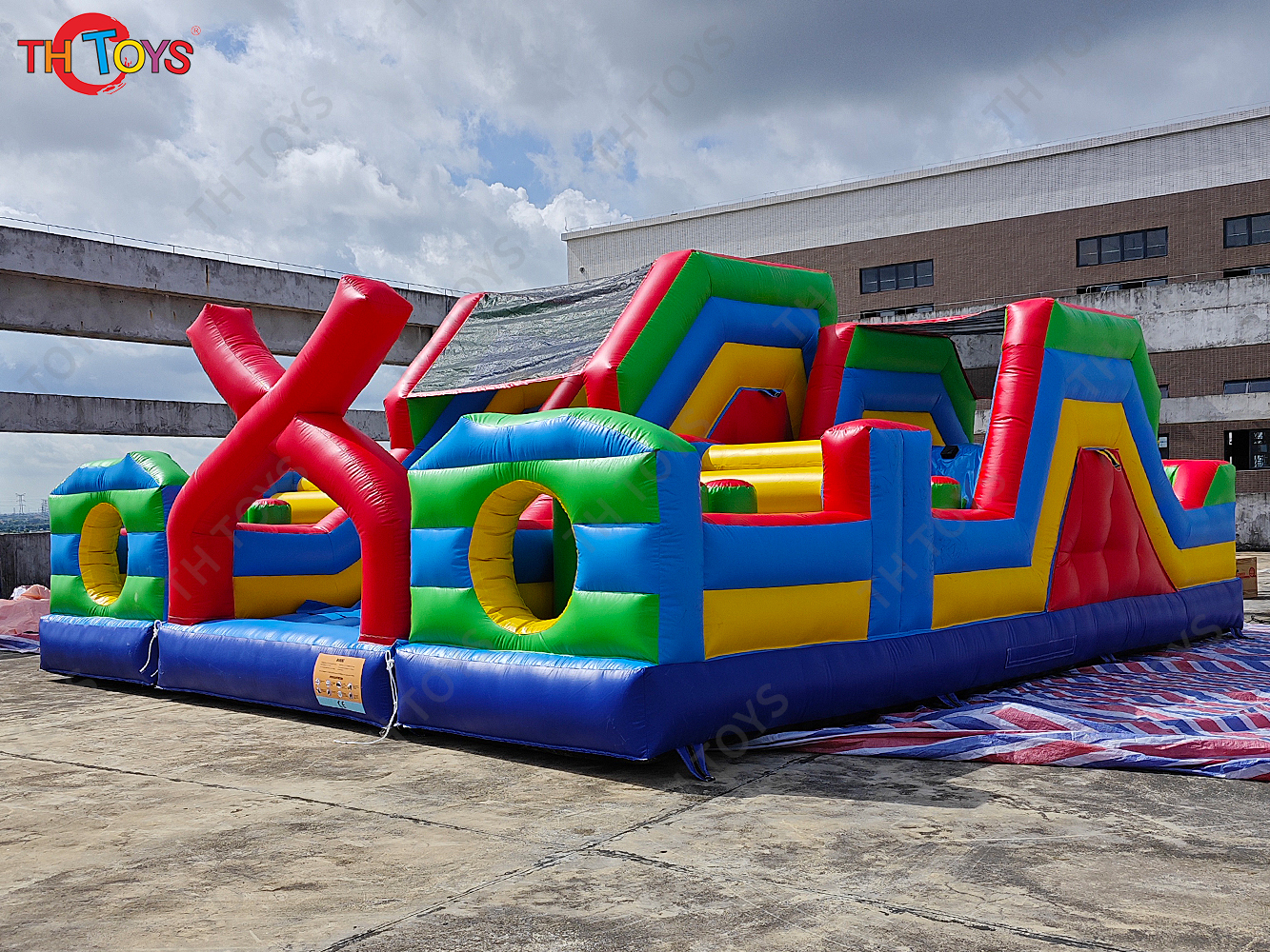 Commercial Inflatable Obstacle Course,Extreme Run Inflatable Bouncer Slide Sport Game Arena