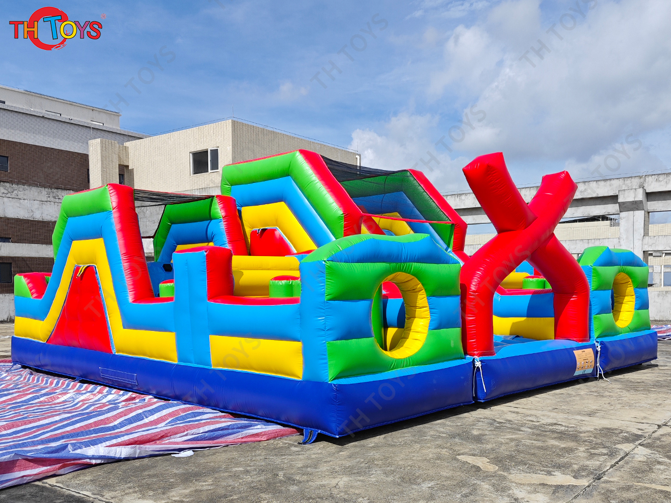 Commercial Inflatable Obstacle Course,Extreme Run Inflatable Bouncer Slide Sport Game Arena