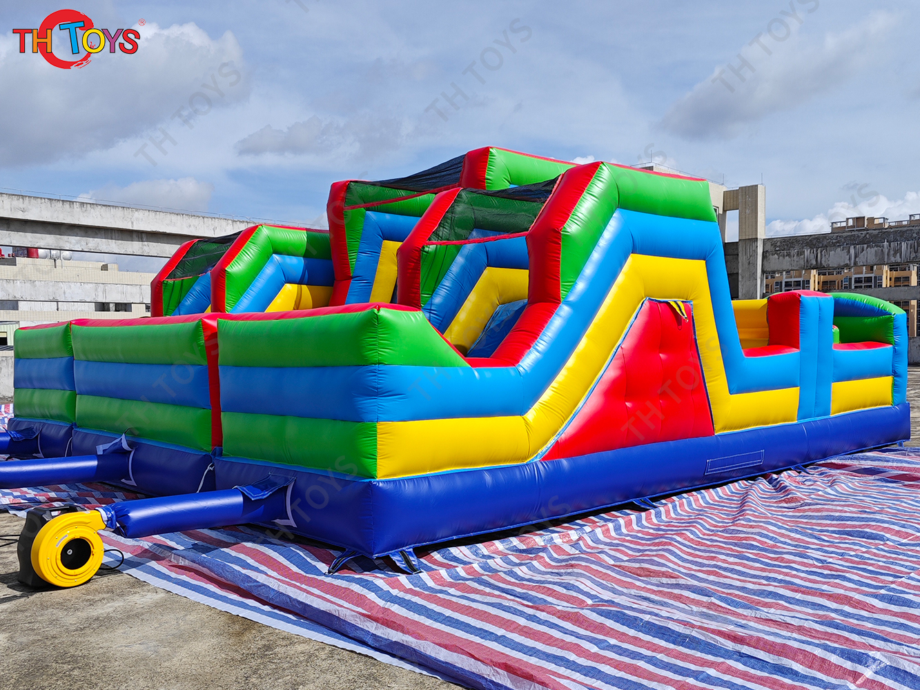 Commercial Inflatable Obstacle Course,Extreme Run Inflatable Bouncer Slide Sport Game Arena