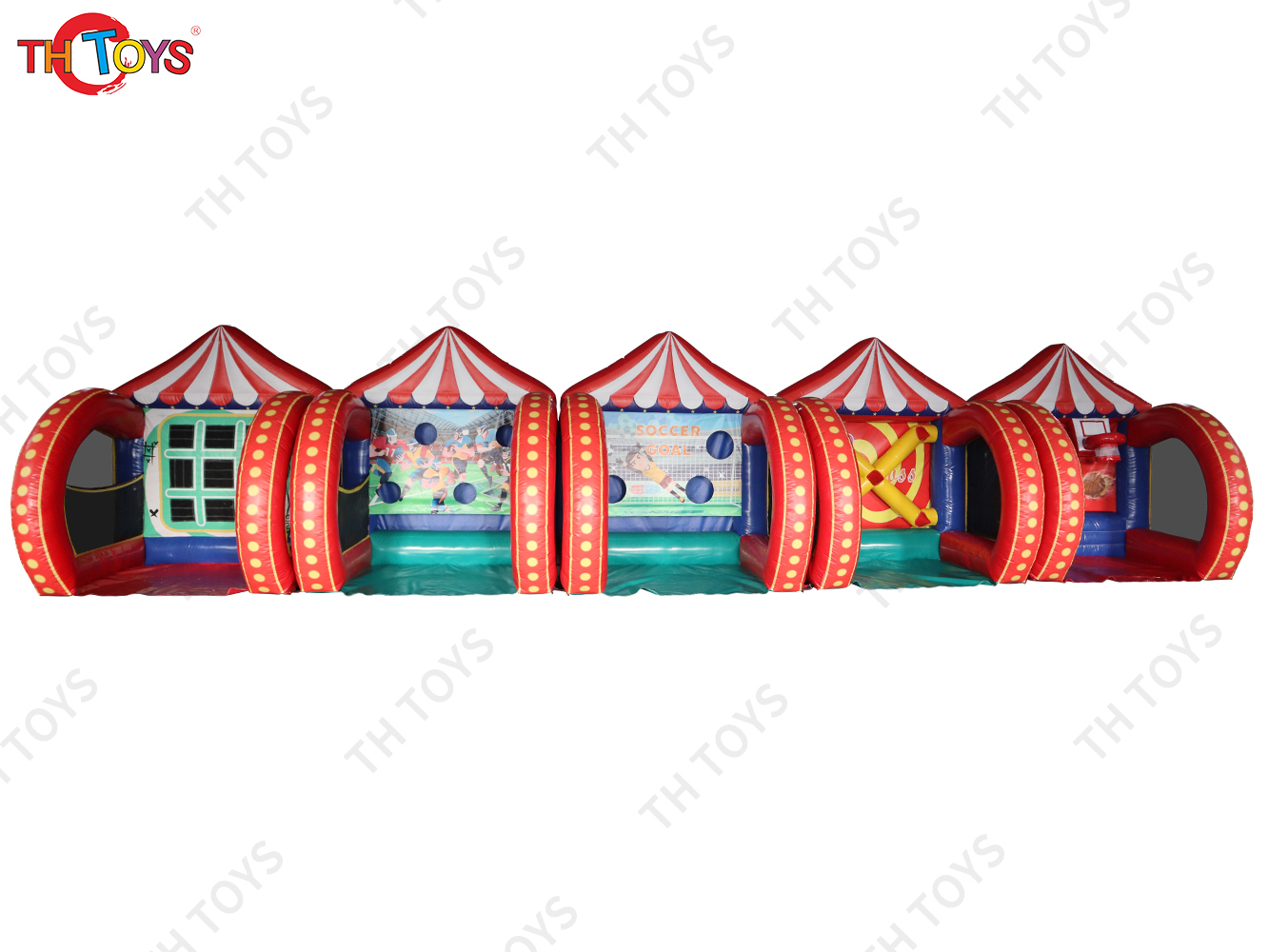 Newest 5 in 1 Inflatable Carnival Bundle Games For Kids And Adults