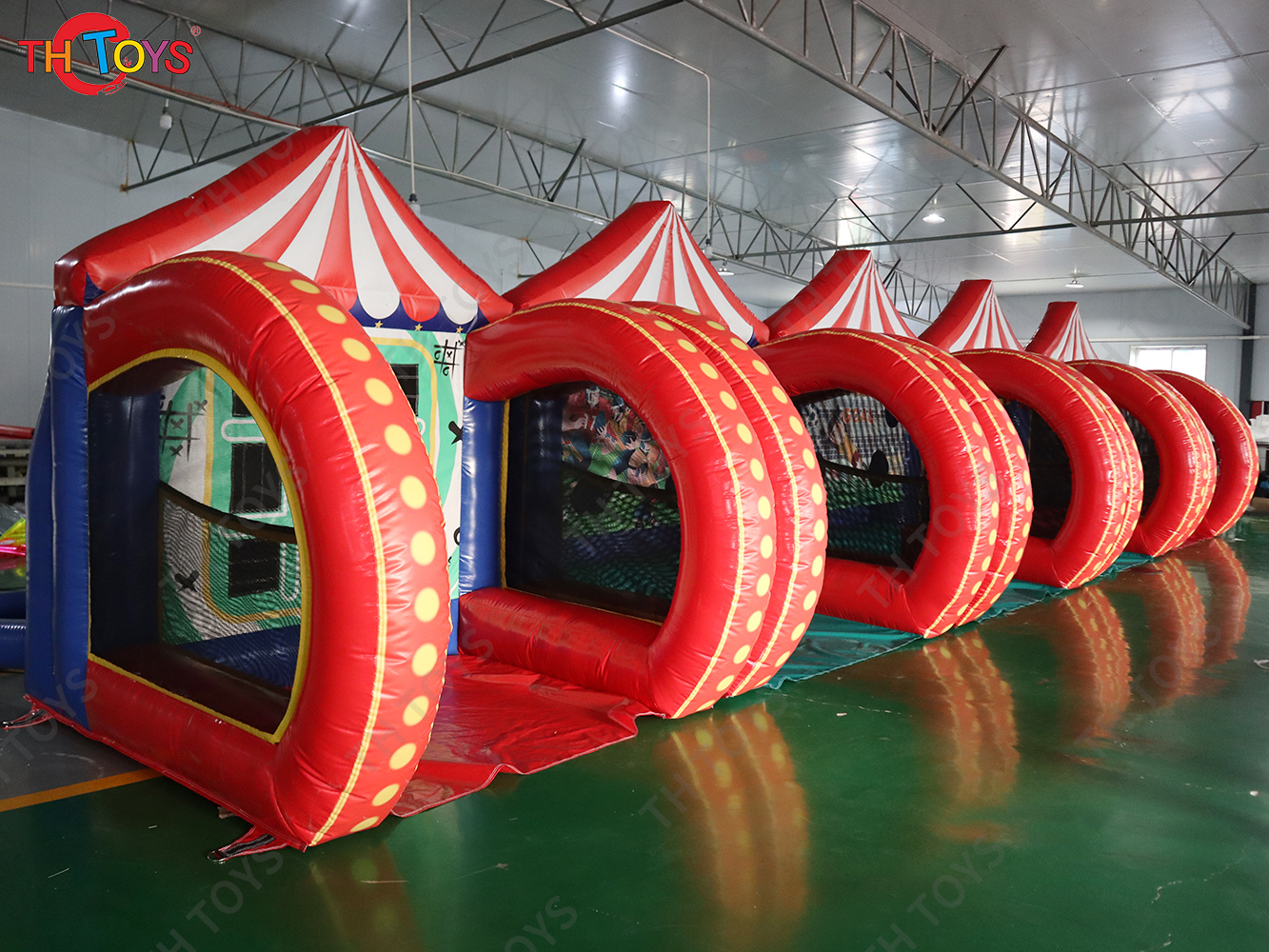 Newest 5 in 1 Inflatable Carnival Bundle Games For Kids And Adults