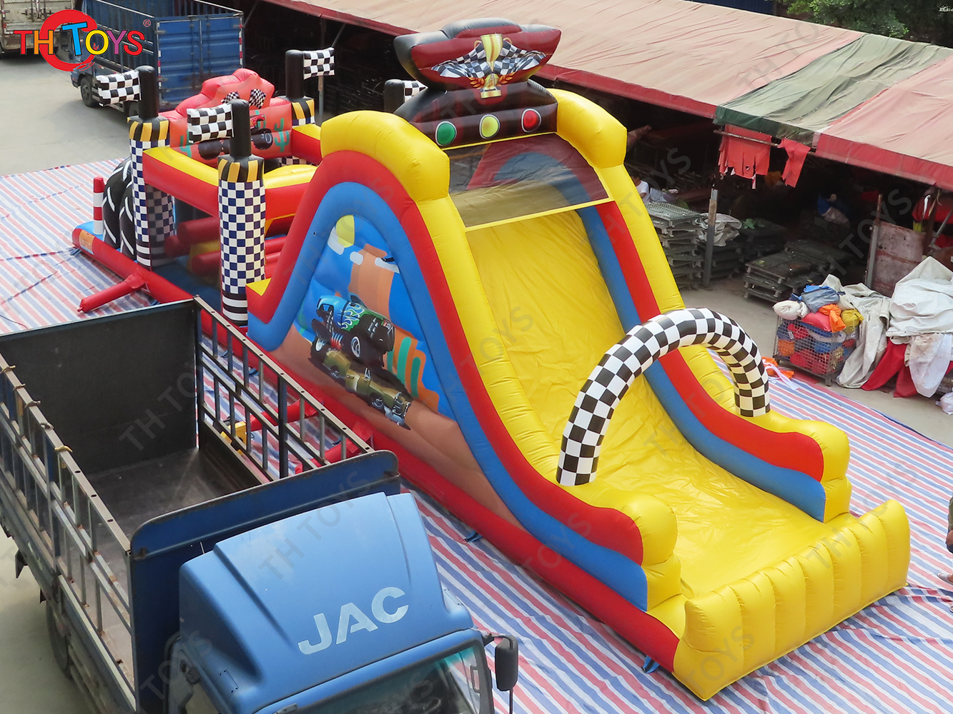 15x3m team work game inflatable obstacle course,giant commercial inflatable obstacle course rush race game bouncy slide