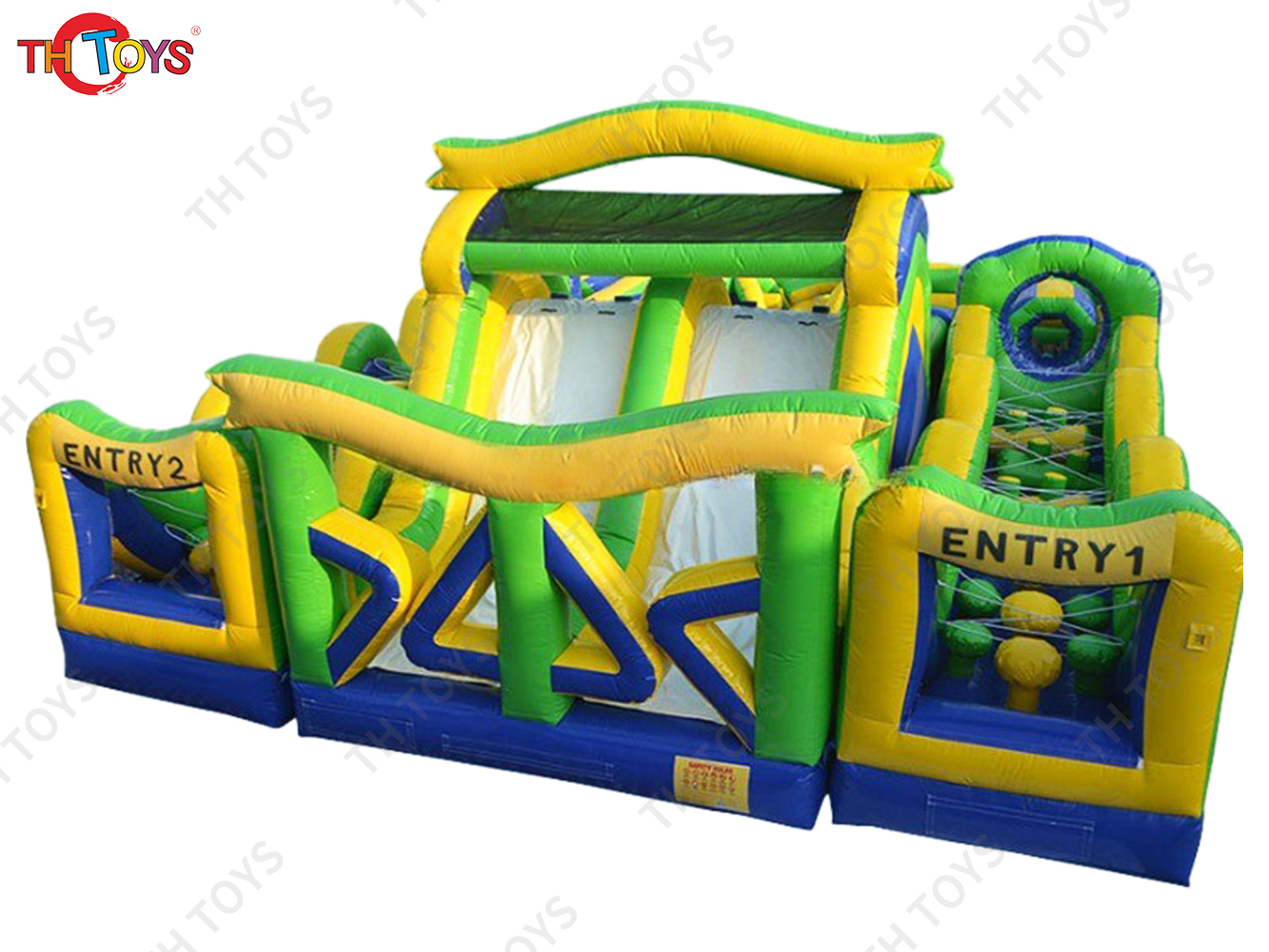 Outdoor Giant Boot camp Adult Kids Sports Game commercial Inflatable Obstacle Course