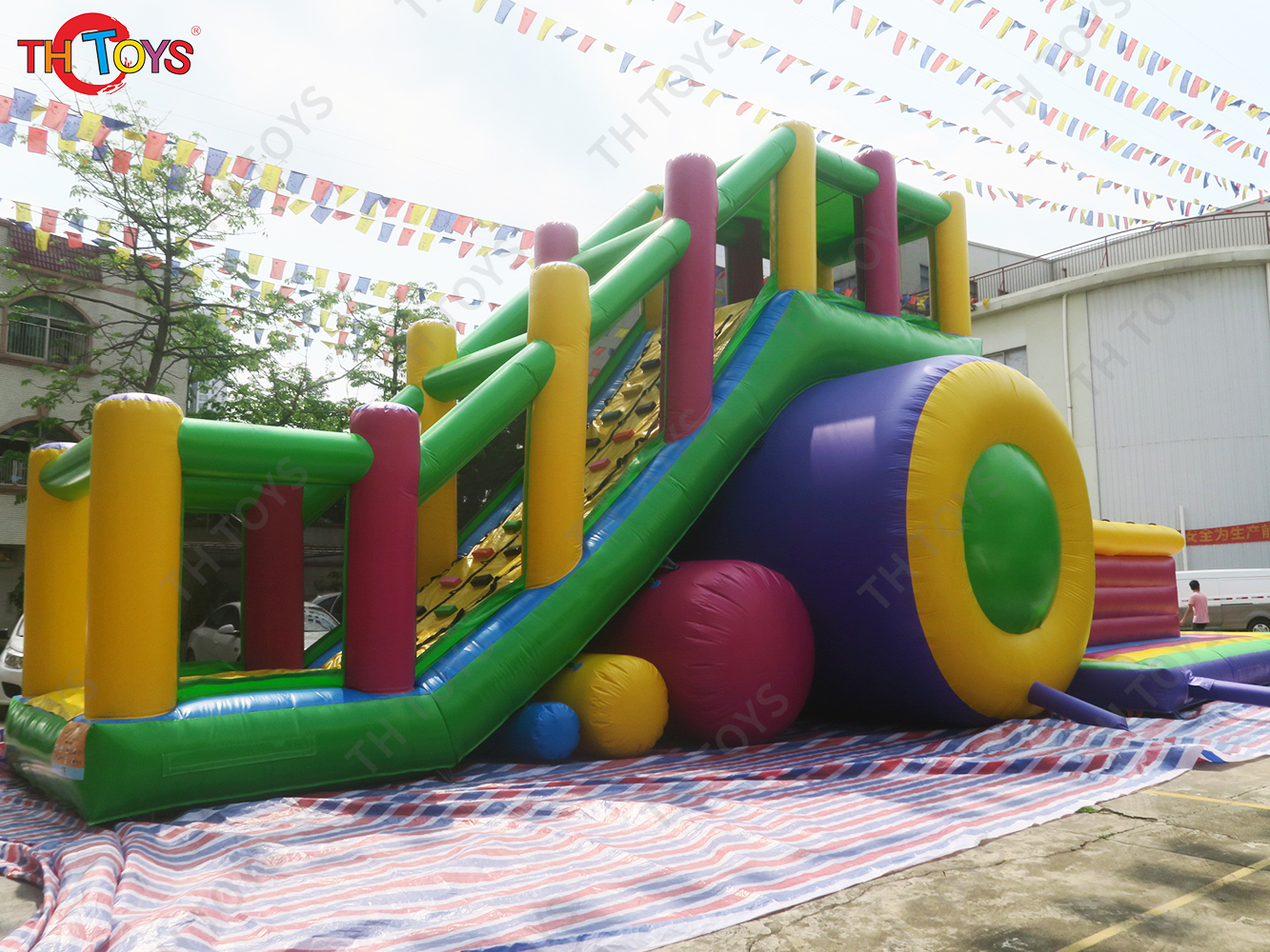 Crazy extreme sport inflatable stunt jump airbag free fall landing air mattress sport games