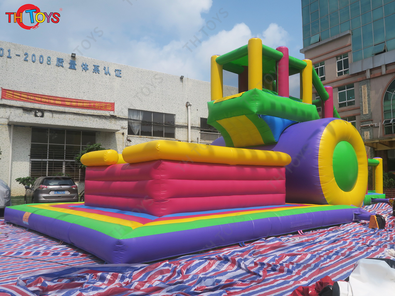 Crazy extreme sport inflatable stunt jump airbag free fall landing air mattress sport games