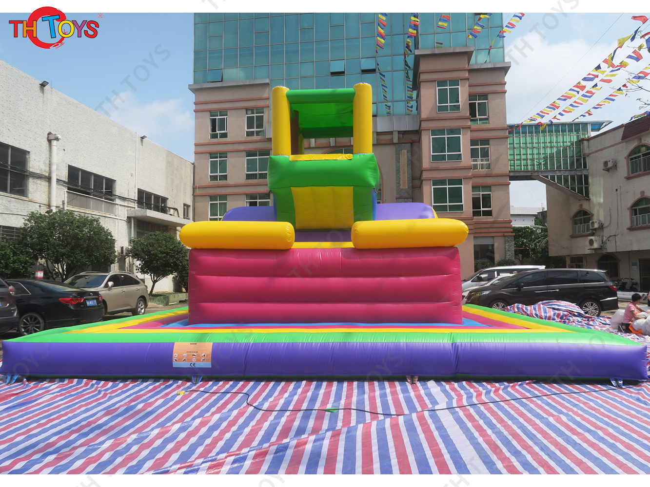 Crazy extreme sport inflatable stunt jump airbag free fall landing air mattress sport games