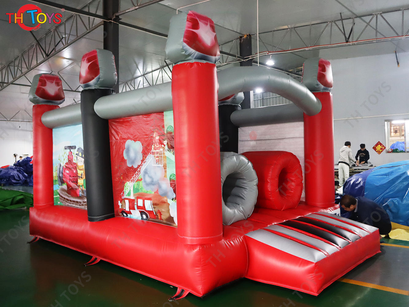 Activities 5.8x3m Inflatable Bouncy Obstacle Course Sport Game for Sale