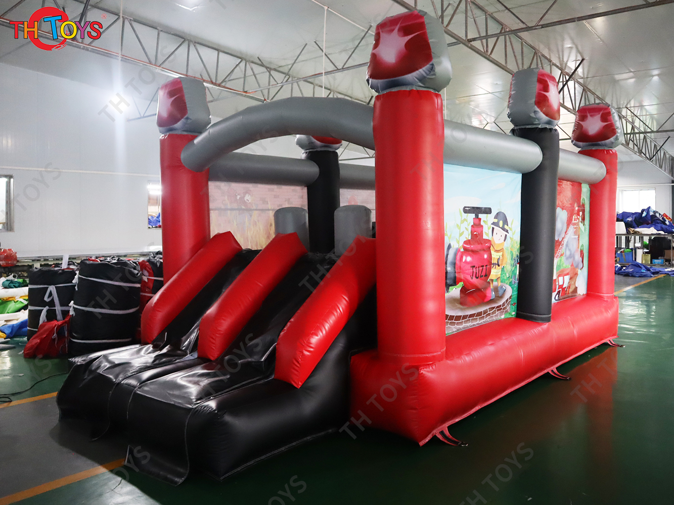 Activities 5.8x3m Inflatable Bouncy Obstacle Course Sport Game for Sale