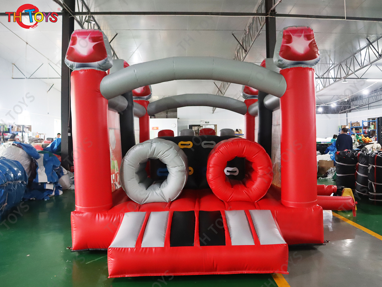 Activities 5.8x3m Inflatable Bouncy Obstacle Course Sport Game for Sale