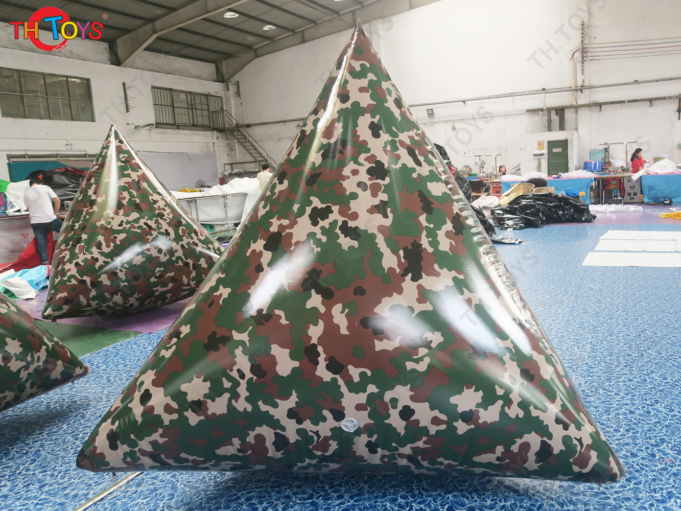 Inflatable Paintball Obstacles Outdoor CS Props Fortress Bunkers Inflatable Wall Camouflage Barrier for CS Sport Games