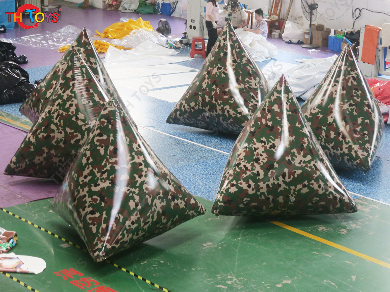 Inflatable Paintball Obstacles Outdoor CS Props Fortress Bunkers Inflatable Wall Camouflage Barrier for CS Sport Games