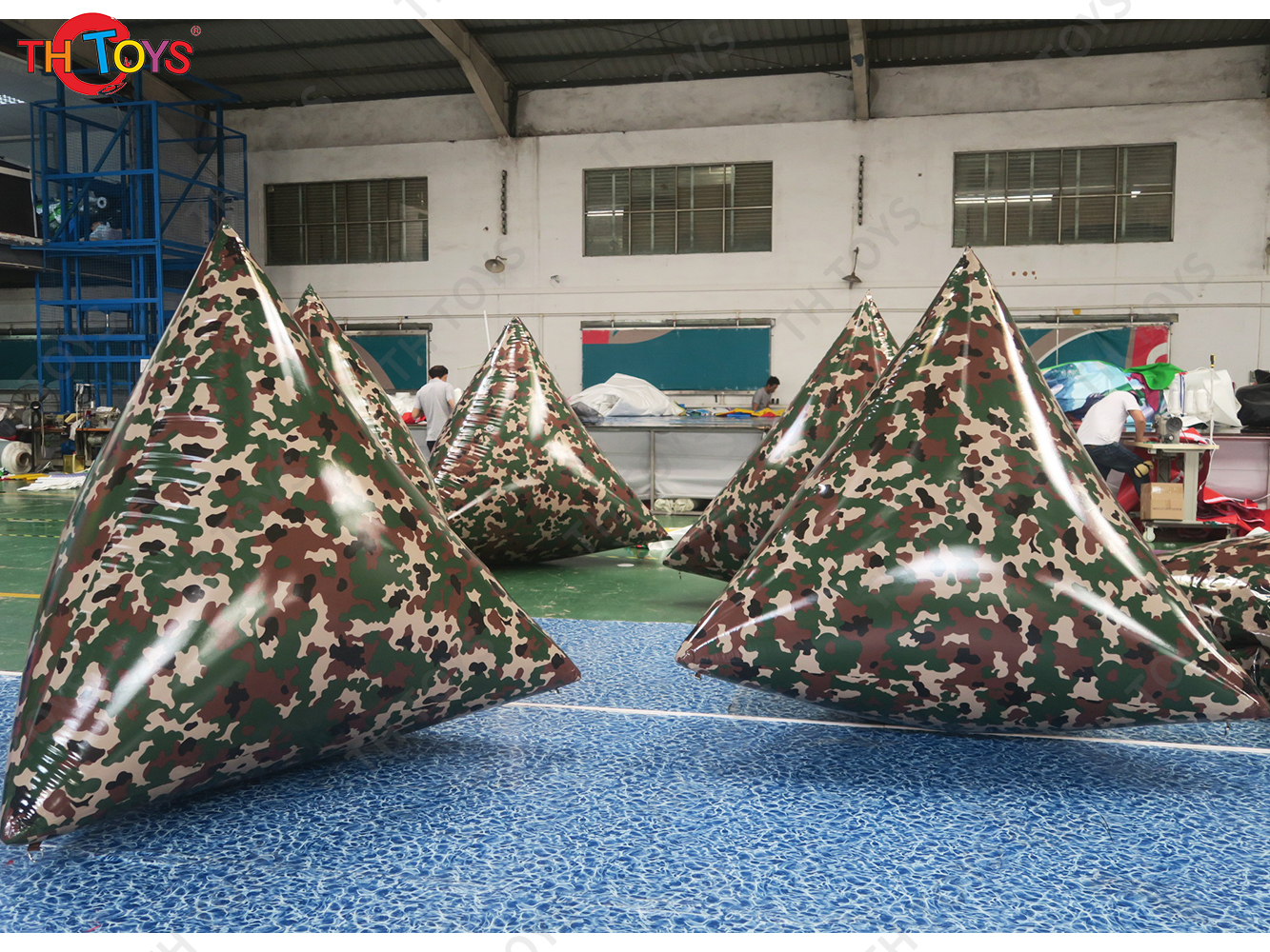Inflatable Paintball Obstacles Outdoor CS Props Fortress Bunkers Inflatable Wall Camouflage Barrier for CS Sport Games