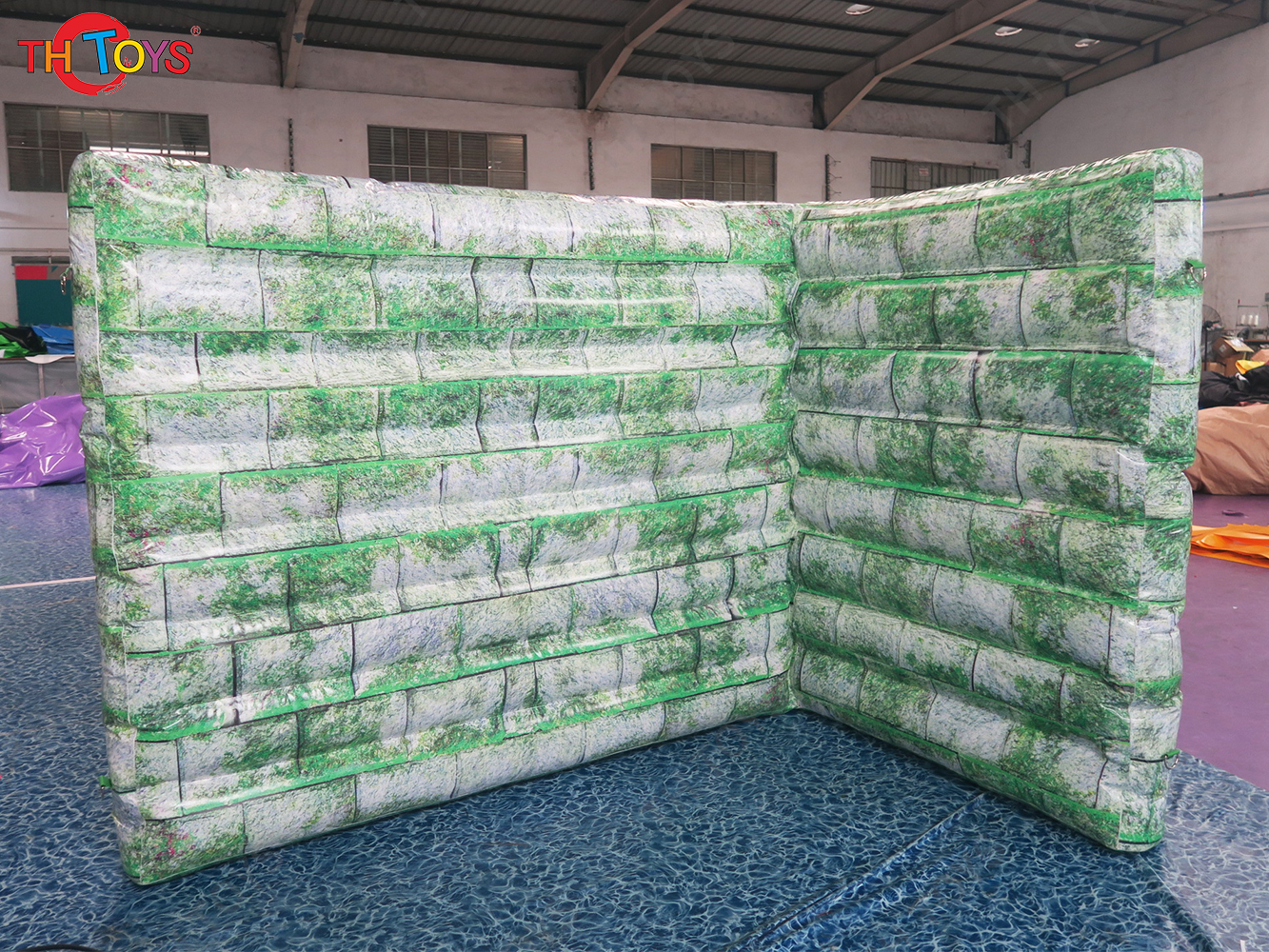 2.5x2x1.8mH Inflatable Paintball Obstacles Outdoor CS Props Fortress Bunkers Inflatable Wall Camouflage Barrier for CS Sport Games