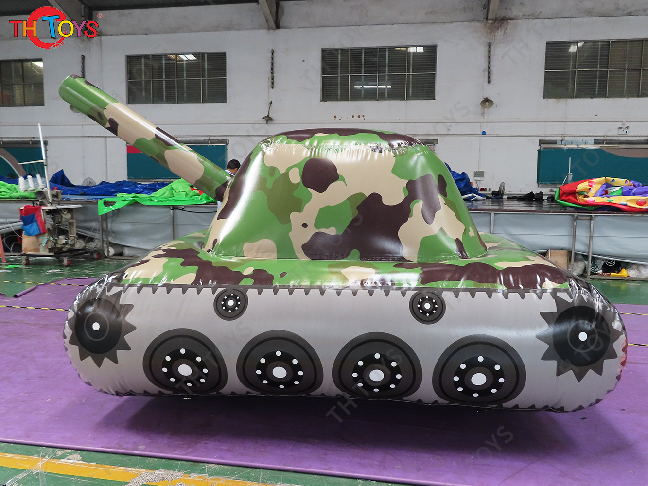 2.5x2m Inflatable Paintball Obstacles Outdoor CS Props Fortress Bunkers Inflatable Wall Camouflage Barrier for CS Sport Games
