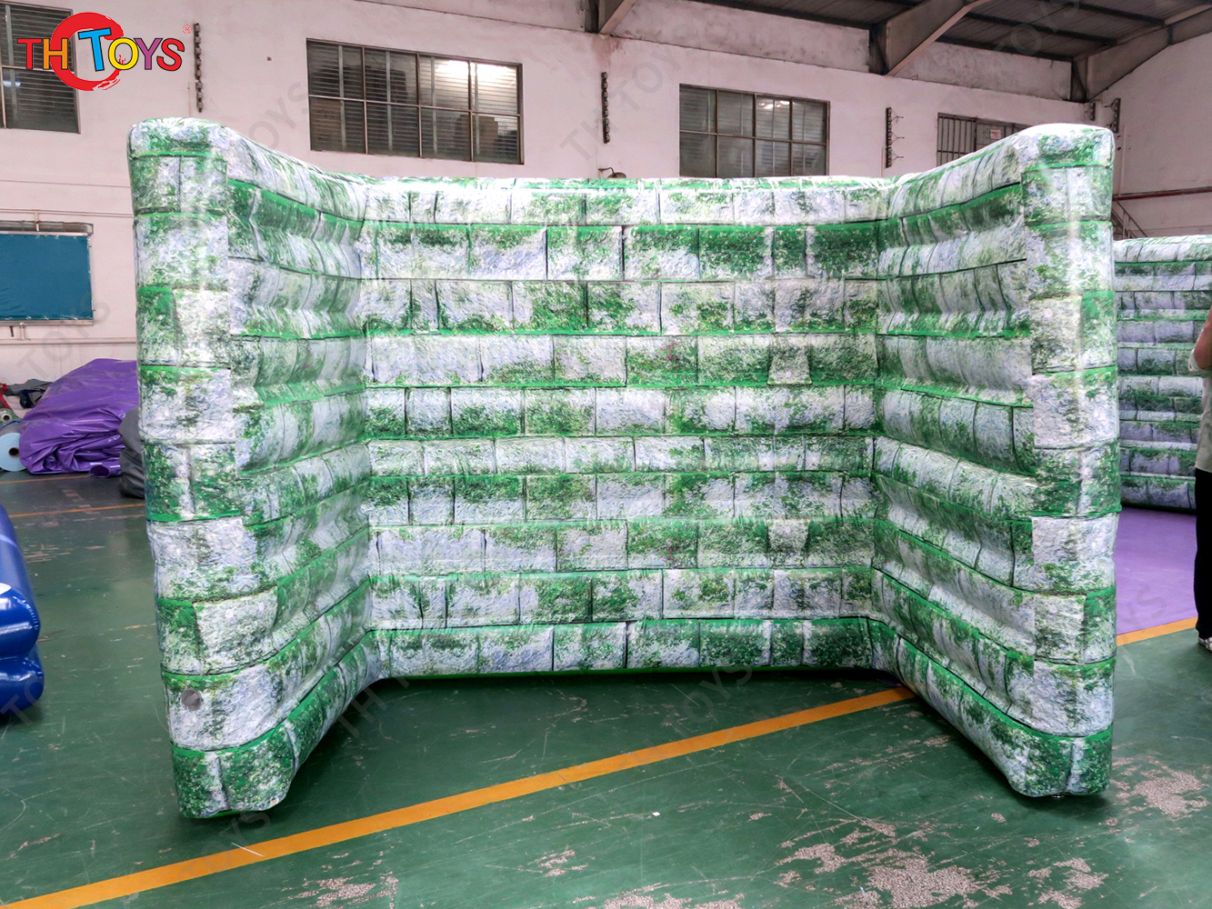 2x1.5x1.8mH Inflatable Paintball Obstacles Outdoor CS Props Fortress Bunkers Inflatable Wall Camouflage Barrier for CS Sport Games
