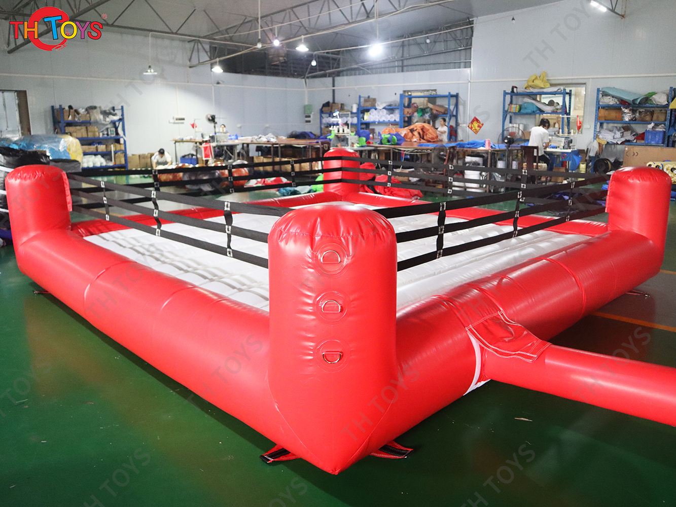 4x4m Pvc Tarpaulin Inflatable Boxing Ring Human Jousting Sport Game Arena with Blower