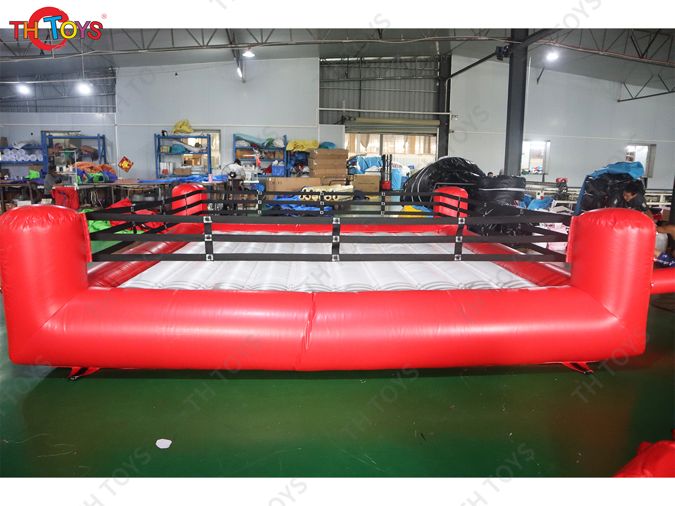 4x4m Pvc Tarpaulin Inflatable Boxing Ring Human Jousting Sport Game Arena with Blower