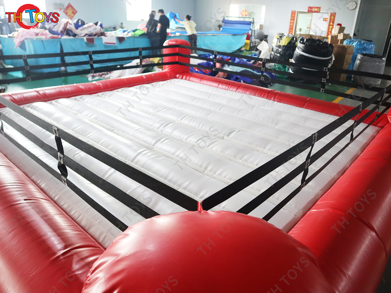 4x4m Pvc Tarpaulin Inflatable Boxing Ring Human Jousting Sport Game Arena with Blower