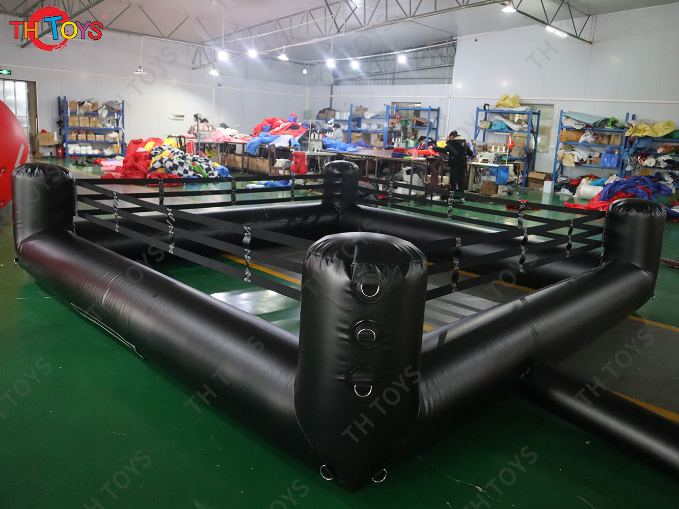 4x4m Pvc Tarpaulin Inflatable Boxing Ring Human Jousting Sport Game Arena with Blower