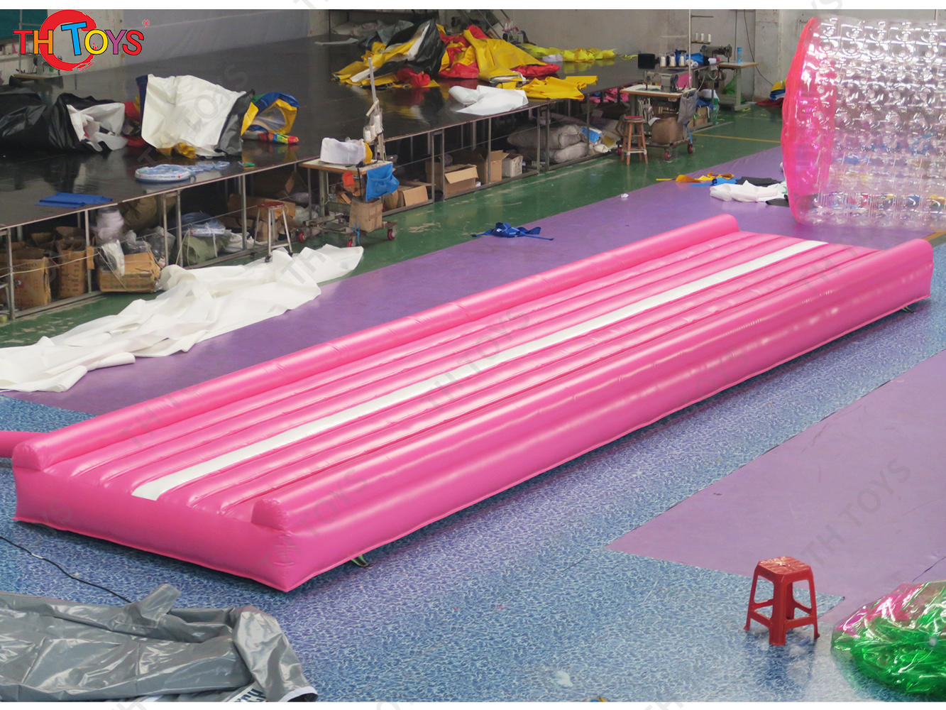 Pink Inflatable Air track Tumbling Sports Equipment Gym Mat Air Track For Gymnastics