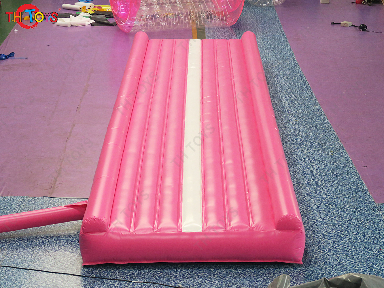 Pink Inflatable Air track Tumbling Sports Equipment Gym Mat Air Track For Gymnastics