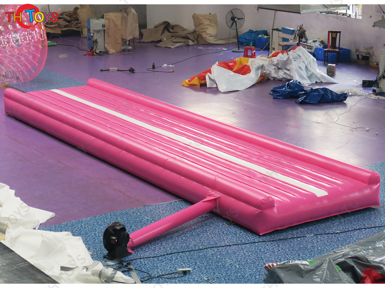 Pink Inflatable Air track Tumbling Sports Equipment Gym Mat Air Track For Gymnastics
