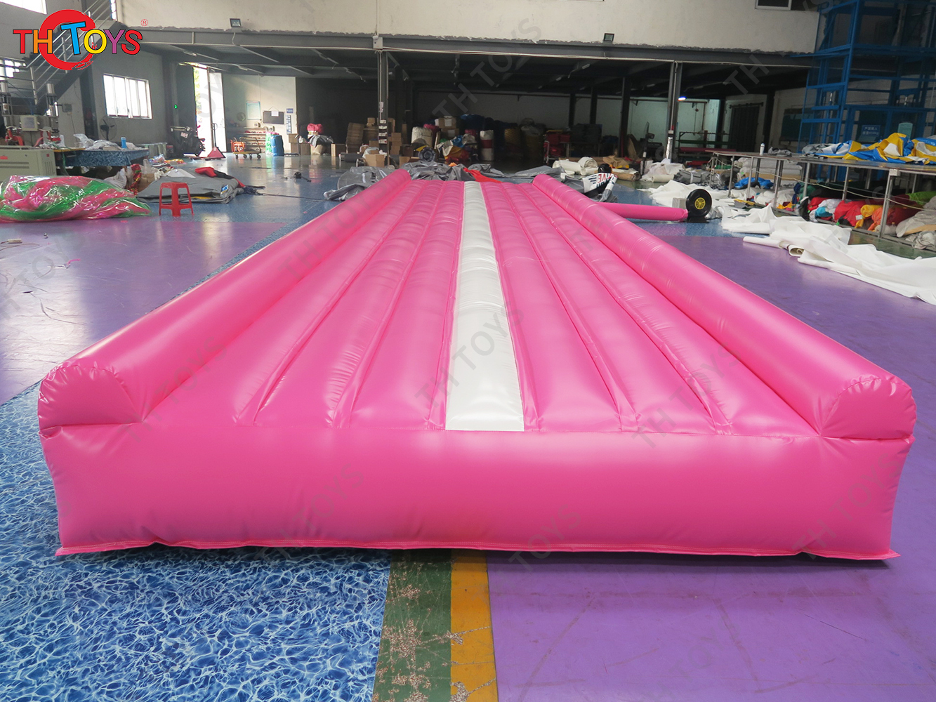 Pink Inflatable Air track Tumbling Sports Equipment Gym Mat Air Track For Gymnastics