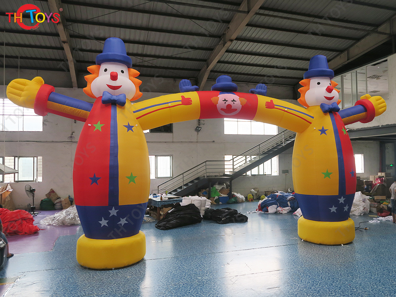 airblown 7mx5m giant inflatable clown arch entrance arch circus arch