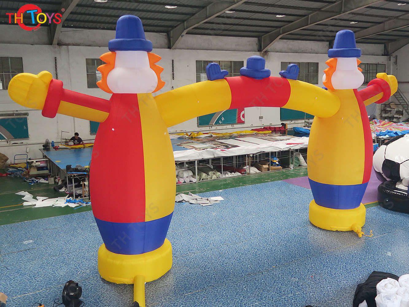 airblown 7mx5m giant inflatable clown arch entrance arch circus arch