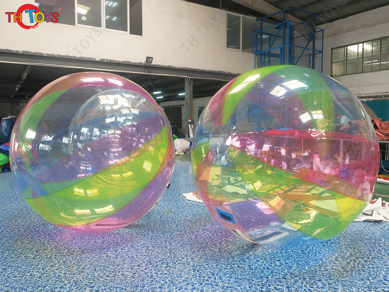 2pcs Per Lot 2m Dia Inflatable Water Walking Ball Colorful Human Water Roller Balls for Sale