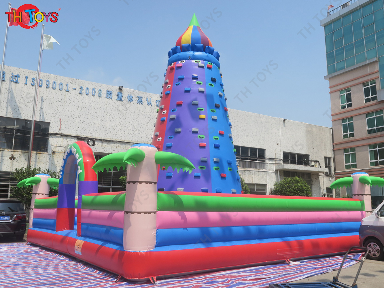 10m high giant inflatable Mountain Climb tower Giant Inflatable Rock Climbing Wall For Adult Or Children