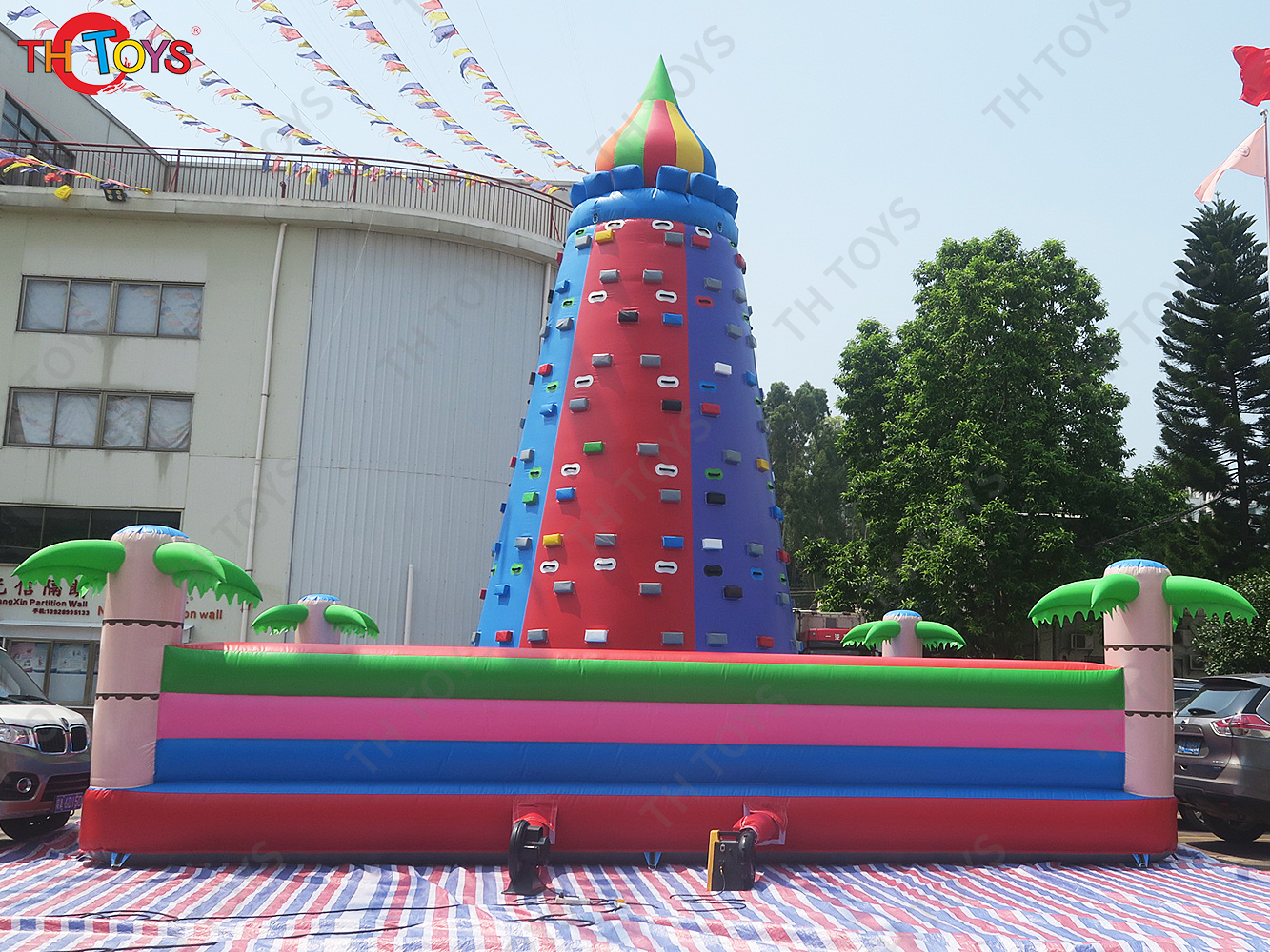 10m high giant inflatable Mountain Climb tower Giant Inflatable Rock Climbing Wall For Adult Or Children