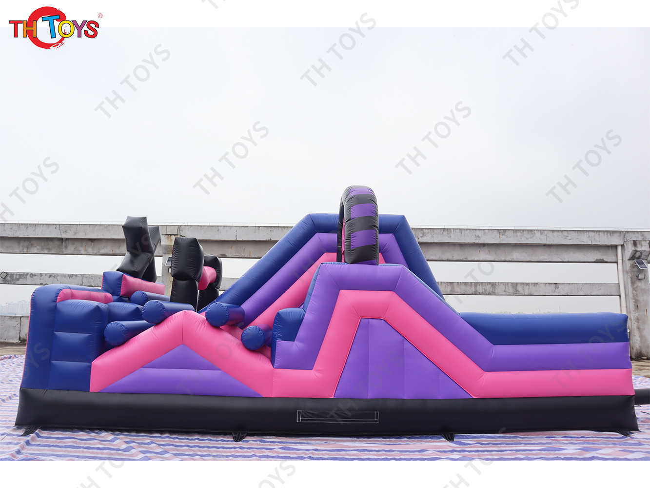 Outdoor Giant Boot camp Adult Kids Sports Game commercial Inflatable Obstacle Course, 8x6m new bouncer slide games