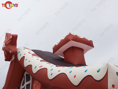 Giant Inflatable Gingrebread Arch Christmas Festival Rental Gemmy Inflatable Candy Arch Gate for Outdoor