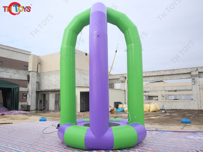 3m 10ft diameter inflatable bungee jumping funny inflatables trampoline, outdoor inflatable bungee jumping mat for kids N adults