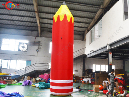 5mH Giant Inflatable Pencil Model OEM Blow Up Inflatable Crayon Pencil Balloon for Advertising Decoration